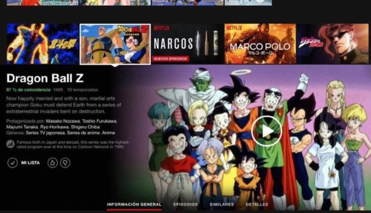 dragon ball z netflix