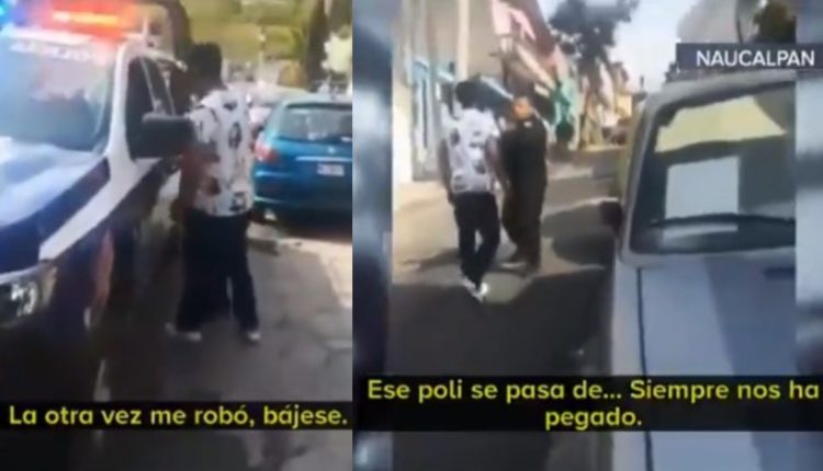 joven acusa de robo a policia naucalpan