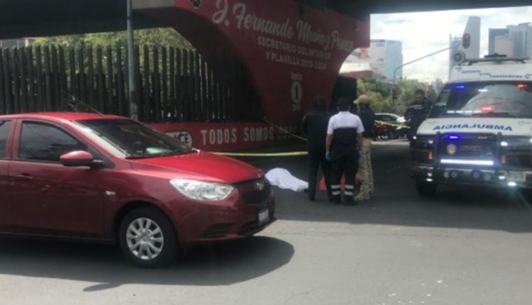 mujer suicidio puente peatonal